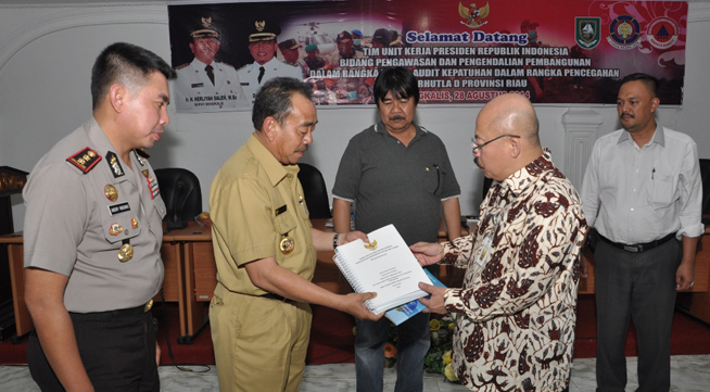 Rakor Tim UKP IV, 16 Perusahaan di Riau Diaudit Kepatuhan Pencegahan Karhutla